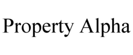 Mark drawing for PROPERTY ALPHA