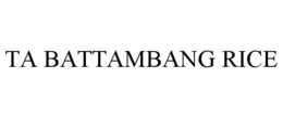 Mark drawing for TA BATTAMBANG RICE