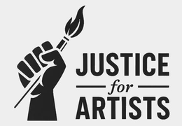 Mark drawing for JUSTICE FOR ARTISTS