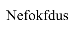 Mark drawing for NEFOKFDUS