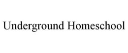 Mark drawing for UNDERGROUND HOMESCHOOL