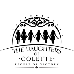 Mark drawing for THE DAUGHTERS OF • COLETTE • PEOPLE OF VICTORY