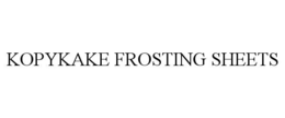 Mark drawing for KOPYKAKE FROSTING SHEETS