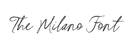 Mark drawing for THE MILANO FONT