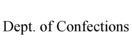 Mark drawing for DEPT. OF CONFECTIONS