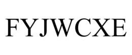 Mark drawing for FYJWCXE