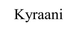 Mark drawing for KYRAANI