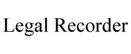 Mark drawing for LEGAL RECORDER