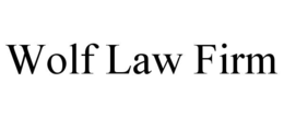 Mark drawing for WOLF LAW FIRM
