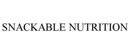 Mark drawing for SNACKABLE NUTRITION