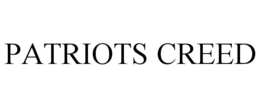 Mark drawing for PATRIOTS CREED