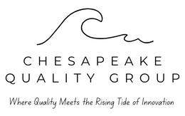 Mark drawing for CHESAPEAKE QUALITY GROUP WHERE QUALITY MEETS THE RISING TIDE OF INNOVATION
