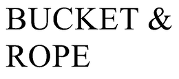 Mark drawing for BUCKET & ROPE