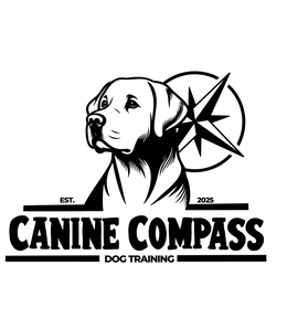 Mark drawing for CANINE COMPASS EST. 2025 DOG TRAINING