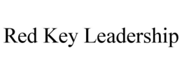 Mark drawing for RED KEY LEADERSHIP