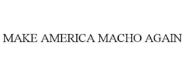 Mark drawing for MAKE AMERICA MACHO AGAIN