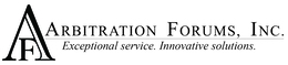 Mark drawing for AF ARBITRATION FORUMS, INC. EXCEPTIONAL SERVICE. INNOVATIVE SOLUTIONS.