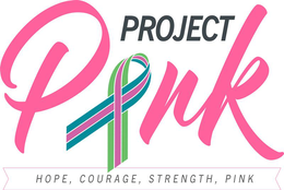 Mark drawing for PROJECT PINK HOPE, COURAGE, STRENGTH, PINK