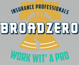 Mark drawing for BROADZERO INSURANCE PROFESSIONALS WORK WIT' A PRO