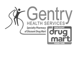 Mark drawing for GENTRY HEALTH SERVICES SPECIALTY PHARMACY OF DISCOUNT DRUG MART DISCOUNT DRUG MART FOOD FAIR