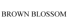 Mark drawing for BROWN BLOSSOM