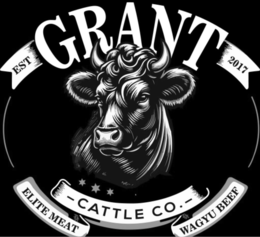 Mark drawing for EST 2017 GRANT - CATTLE CO. - ELITE MEAT WAGYU BEEF