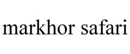 Mark drawing for MARKHOR SAFARI