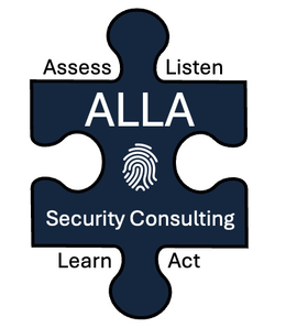 Mark drawing for ALLA SECURITY CONSULTING ASSESS LISTEN LEARN ACT