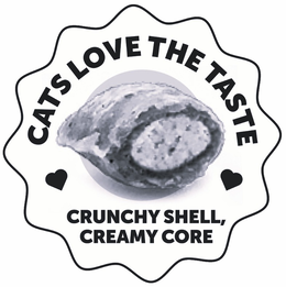 Mark drawing for CATS LOVE THE TASTE CRUNCHY SHELL, CREAMY CORE