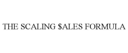 Mark drawing for THE SCALING $ALES FORMULA