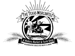 Mark drawing for THE TEXAS MERCANTILE A MAKERS MARKET & FARM SHOP REGENERATIVE GRASS-FED MEATS & MORE