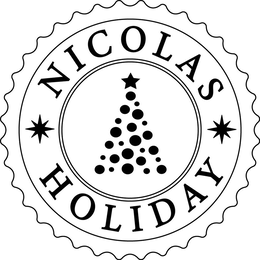Mark drawing for NICOLAS HOLIDAY