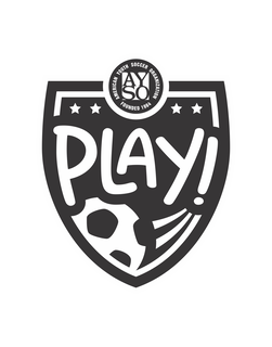 Mark drawing for AMERICAN YOUTH SOCCER ORGANIZATION FOUNDED 1964 AYSO PLAY!