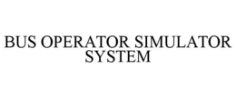 Mark drawing for BUS OPERATOR SIMULATOR SYSTEM