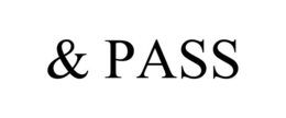 Mark drawing for & PASS