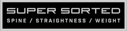 Mark drawing for SUPER SORTED SPINE / STRAIGHTNESS / WEIGHT