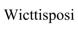 Mark drawing for WICTTISPOSI