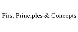 Mark drawing for FIRST PRINCIPLES & CONCEPTS