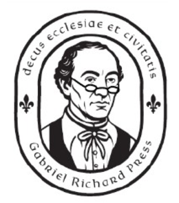 Mark drawing for DECUS ECCLESIAE ET CIVITATIS GABRIEL RICHARD PRESS