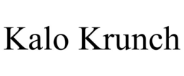 Mark drawing for KALO KRUNCH