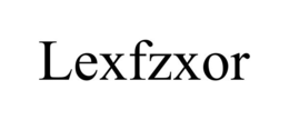 Mark drawing for LEXFZXOR