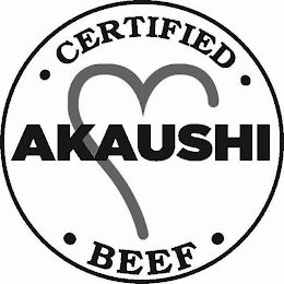 Mark drawing for ∙ CERTIFIED ∙ AKAUSHI ∙ BEEF ∙