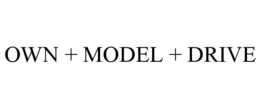 Mark drawing for OWN + MODEL + DRIVE