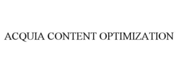 Mark drawing for ACQUIA CONTENT OPTIMIZATION