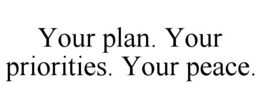 Mark drawing for YOUR PLAN. YOUR PRIORITIES. YOUR PEACE.