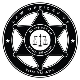 Mark drawing for LAW OFFICES OF TOM YU, APC SI VIS PACEM PARA BELLUM