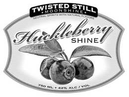 Mark drawing for TWISTED STILL MOONSHINE NEUTRAL SPIRITS WITH NATURAL FLAVORS HUCKLEBERRY SHINE 750 ML 42 ALC VOL