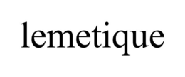 Mark drawing for LEMETIQUE