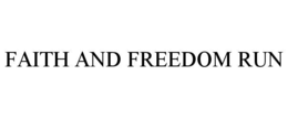 Mark drawing for FAITH AND FREEDOM RUN