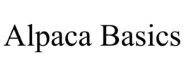 Mark drawing for ALPACA BASICS